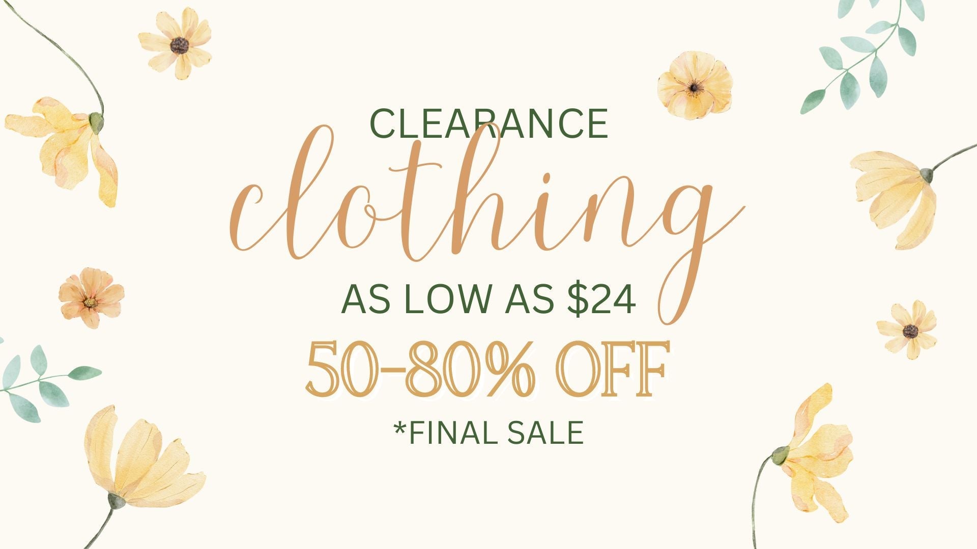 CLOTHING SALE