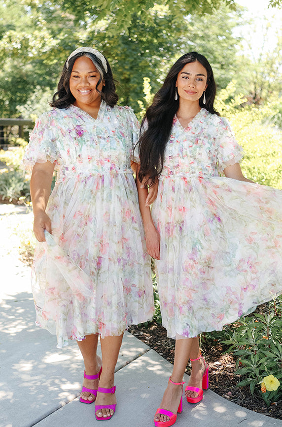 Celeste Iris Floral Dress- DM Exclusive - Restocked – DM Fashion