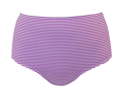 High Waisted - Purple Stripe - DM Fashion