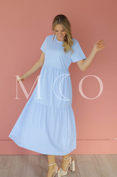 Kelsey Periwinkle Dress - MCO - Maternity Friendly - FINAL SALE