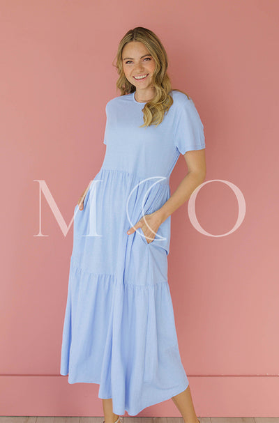Kelsey Periwinkle Dress - MCO - Maternity Friendly - FINAL SALE