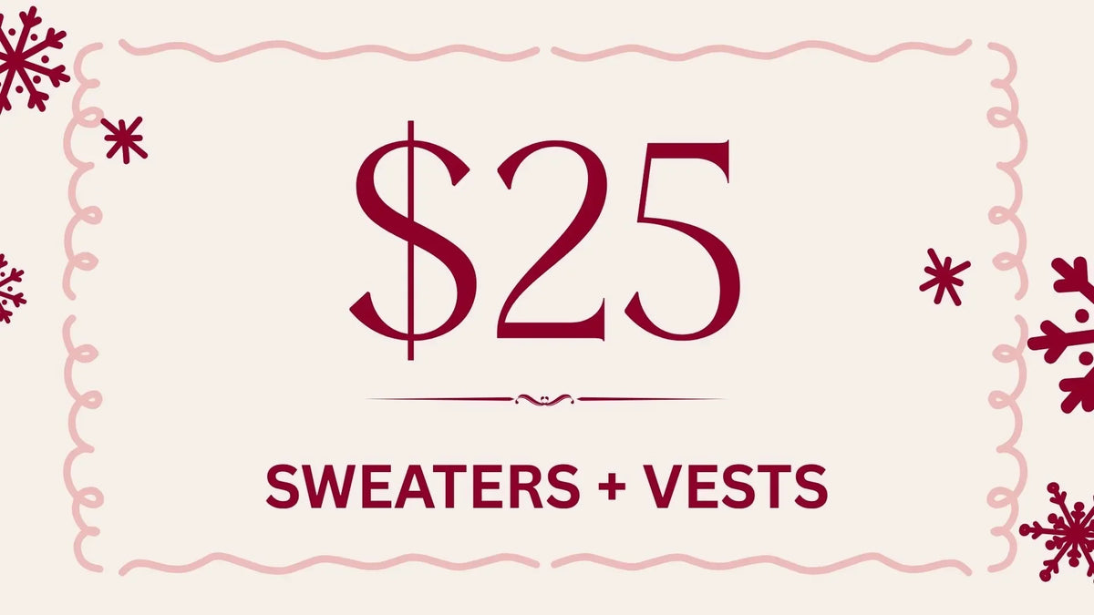 $25 Sweaters/Vests