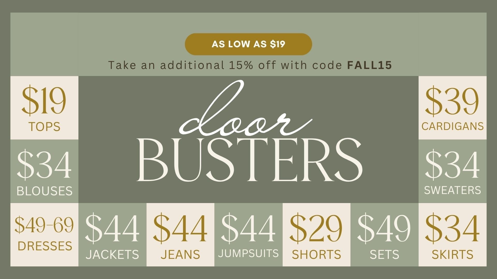 Regular Priced Clothing and Swim