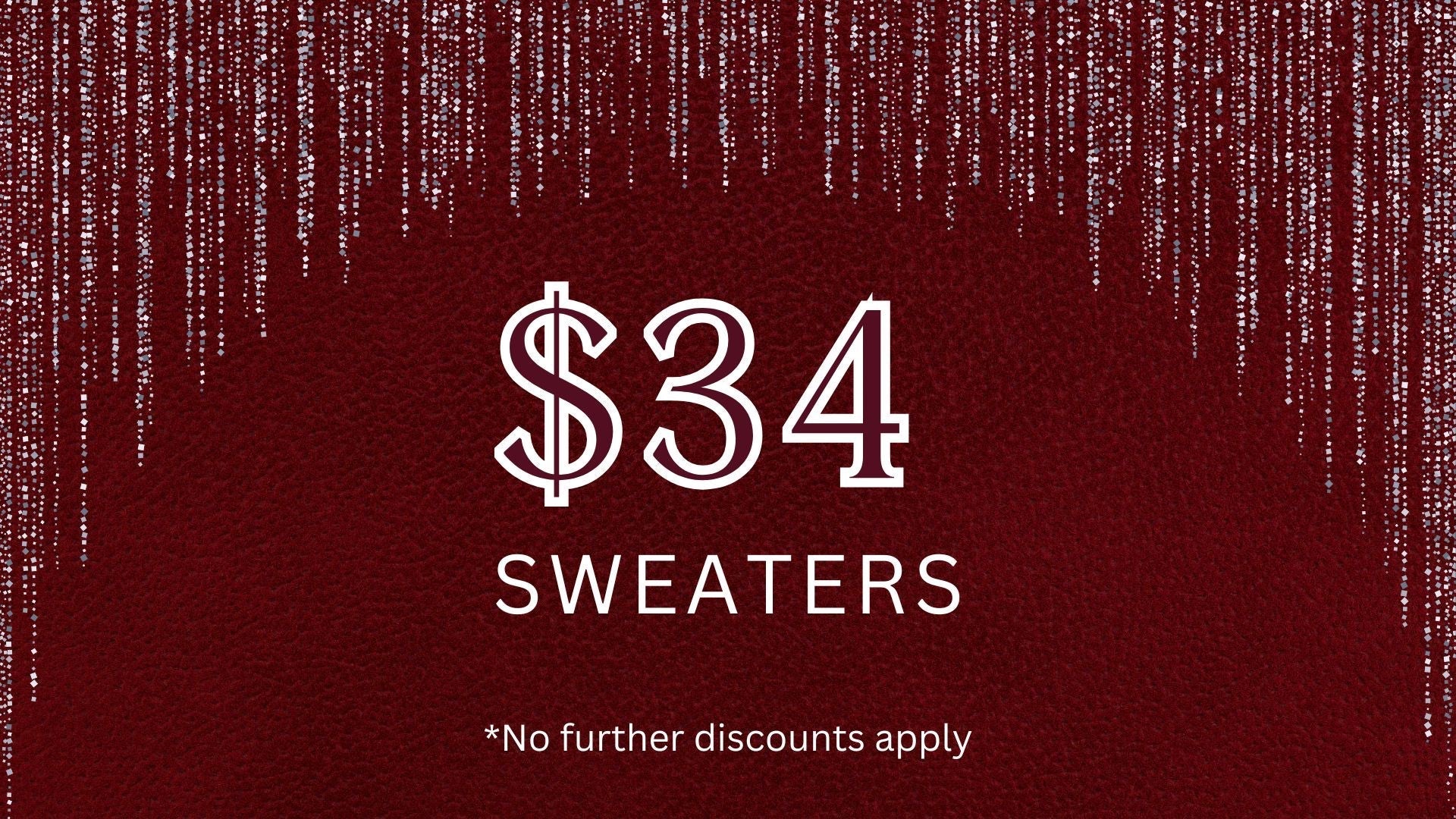 $34 Sweaters & Vests