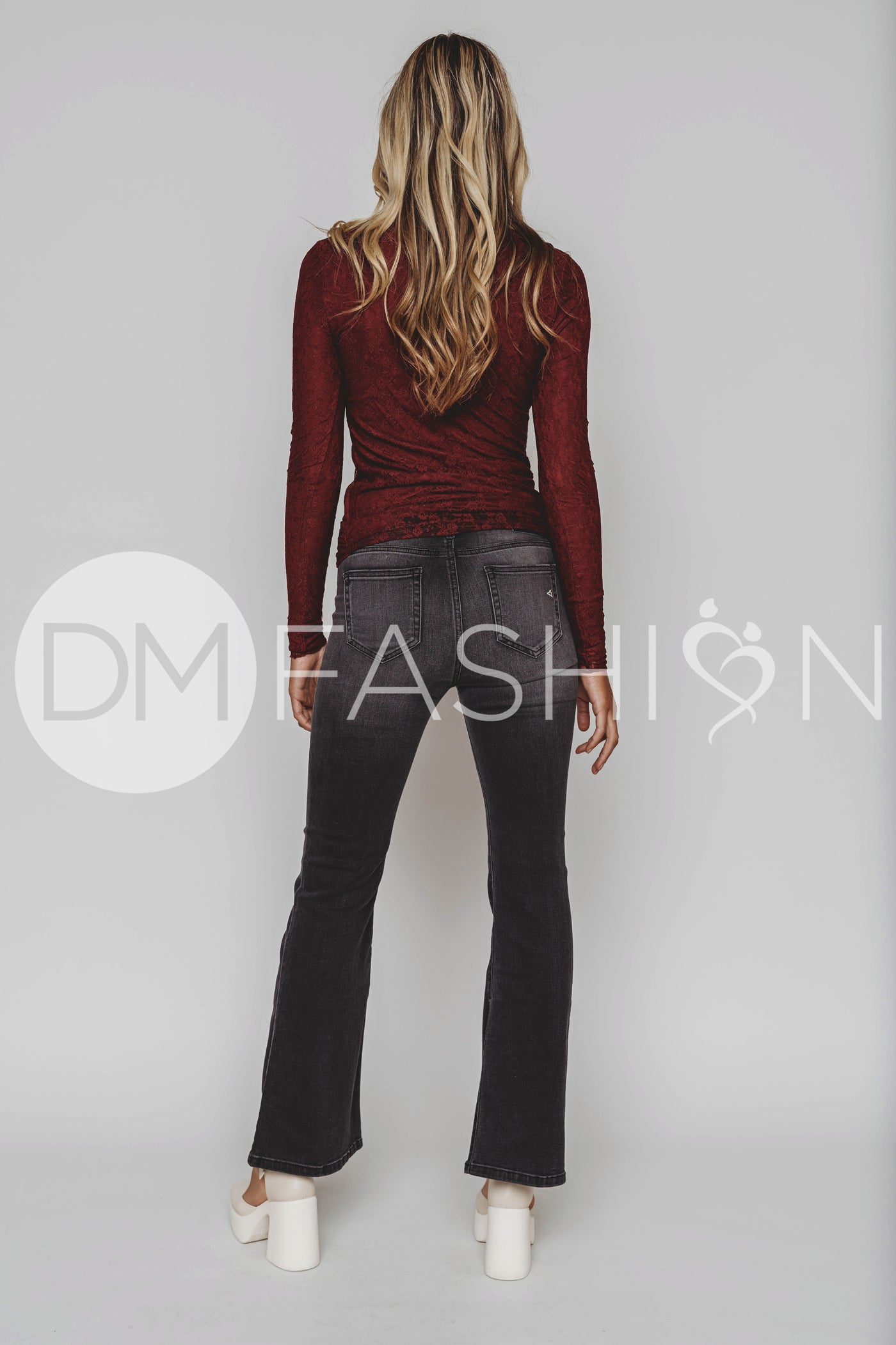 Dream Of Me Burgundy Lace Top - DM Exclusive