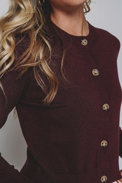 Kiera Burgundy Knit Set