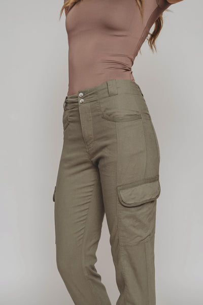 Come Play High Rise Olive Joggers