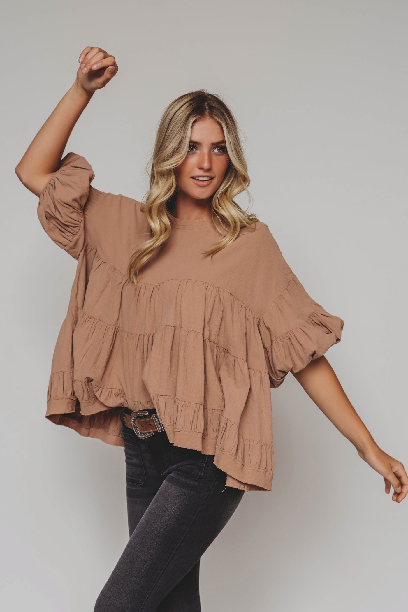 Fall At Last Mocha Blouse