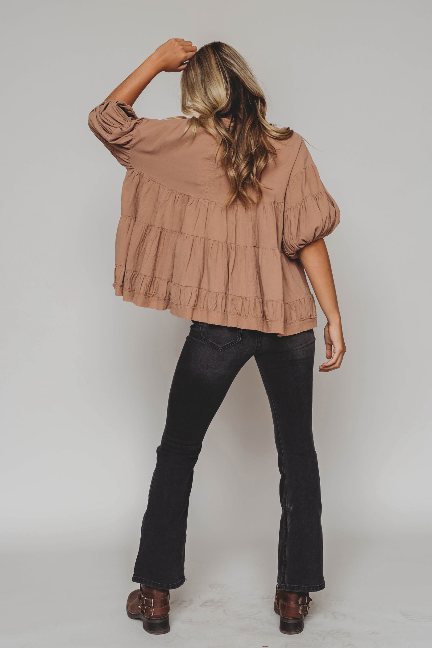 Fall At Last Mocha Blouse