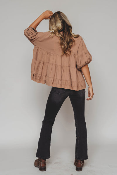 Fall At Last Mocha Blouse