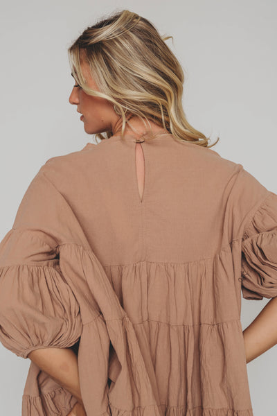 Fall At Last Mocha Blouse