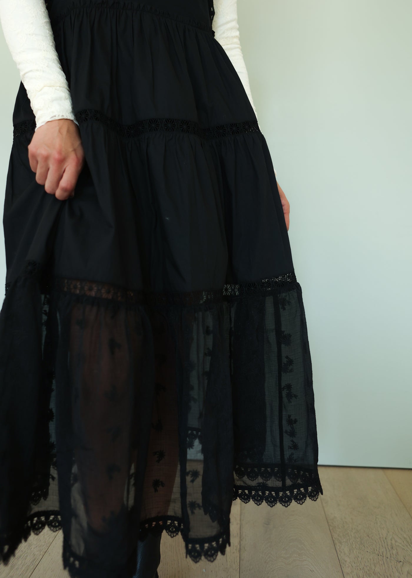 Sammie Black Lace Overall Dress