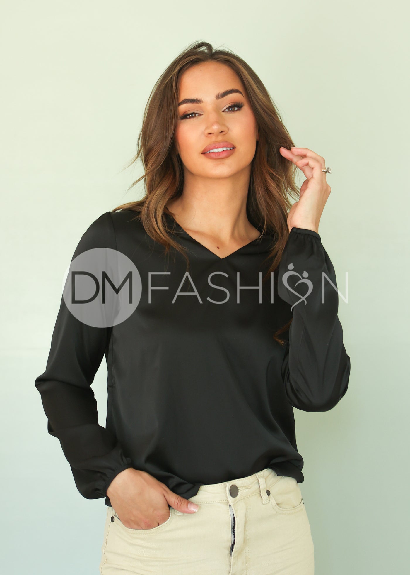 Up Town Blouse - Black - DM EXCLUSIVE