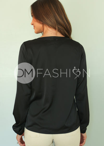 Up Town Blouse - Black - DM EXCLUSIVE