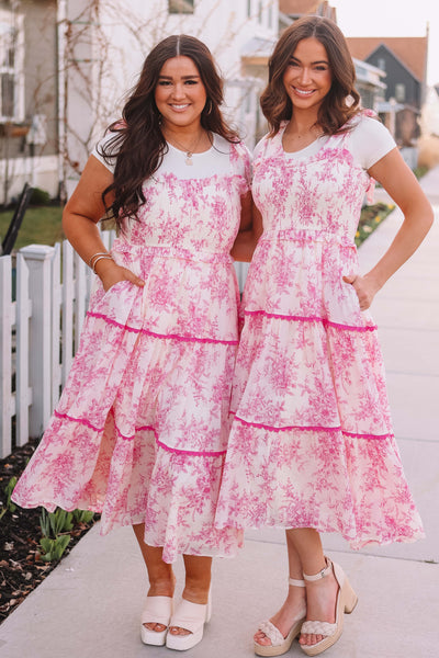 Lainey Pink Floral Dress