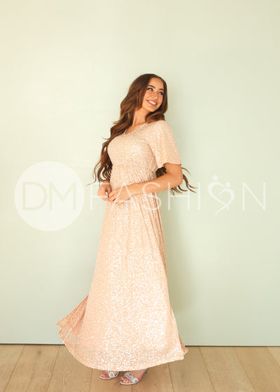 Daphne Rose Sequin Gown - DM Exclusive - Maternity Friendly