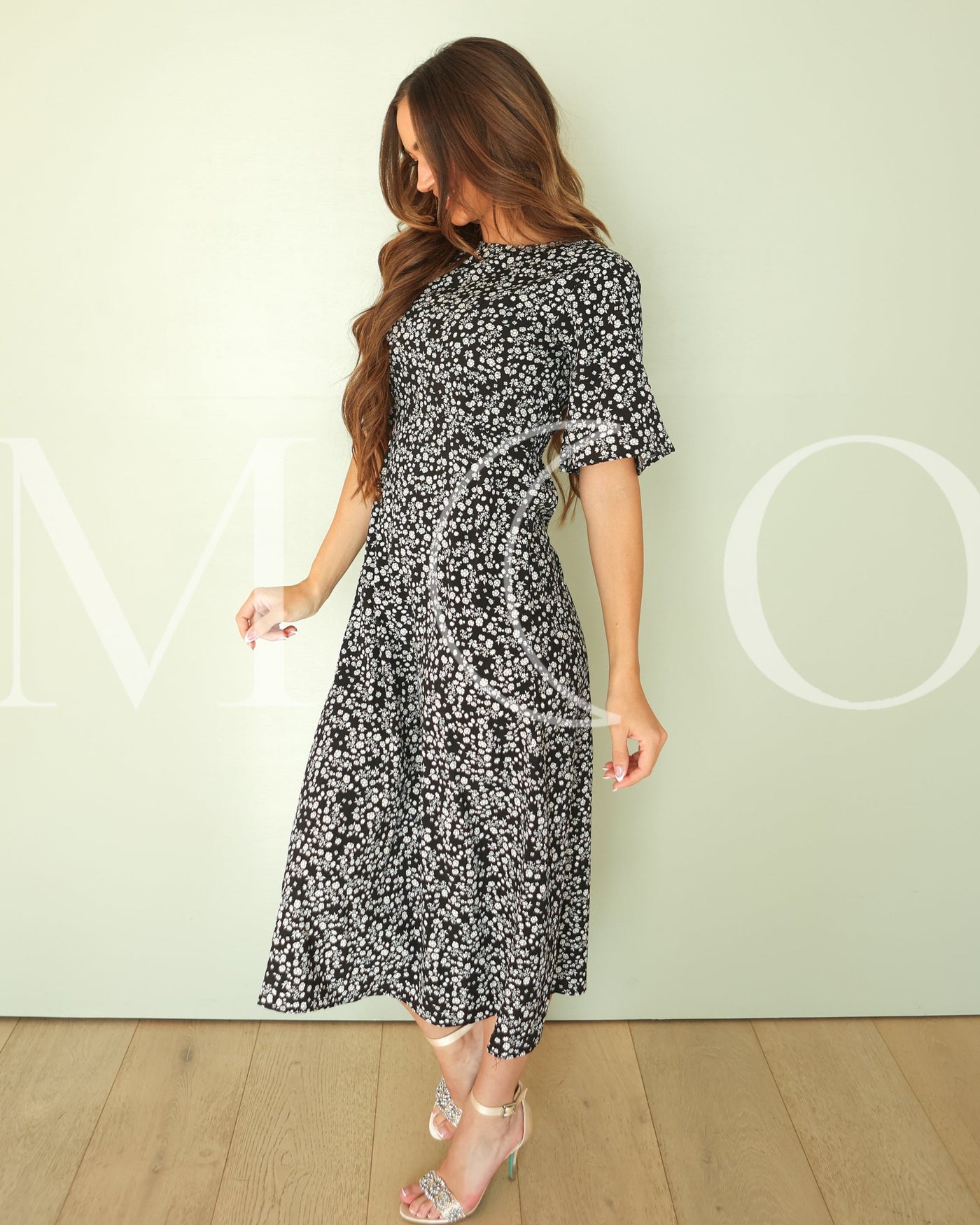 Riley Black Floral Dress - MCO