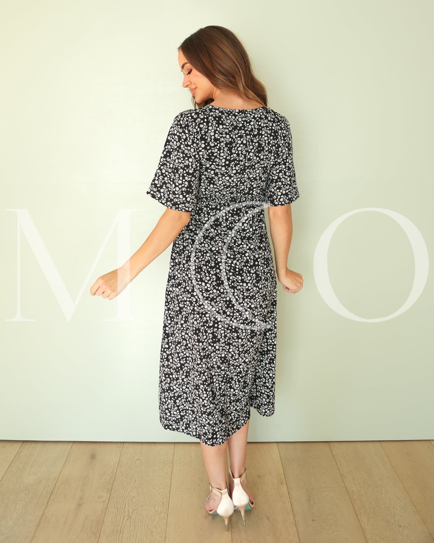 Riley Black Floral Dress - MCO