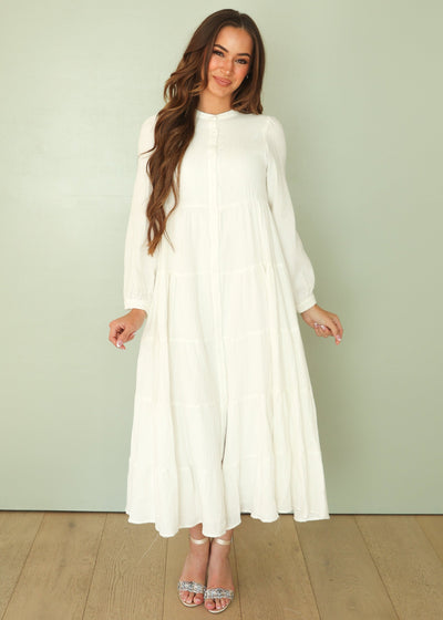 Eden Tiered White Dress