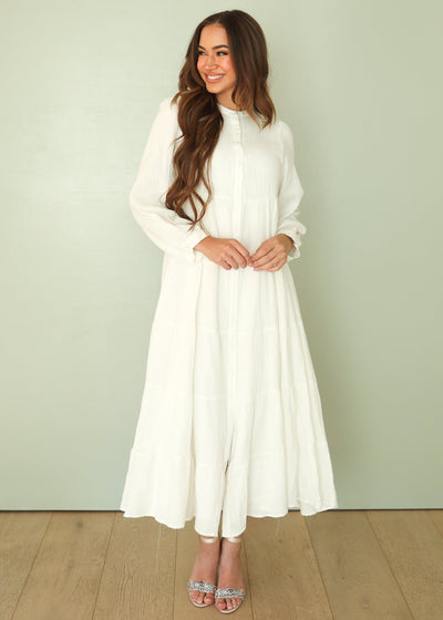 Eden Tiered White Dress