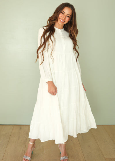 Eden Tiered White Dress