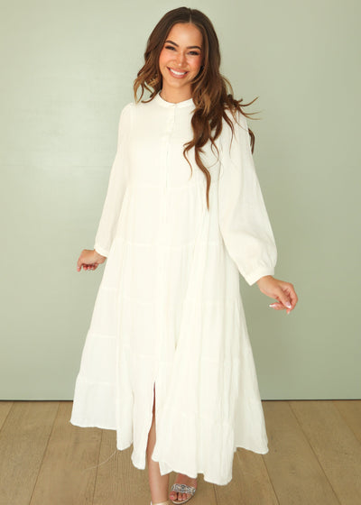 Eden Tiered White Dress