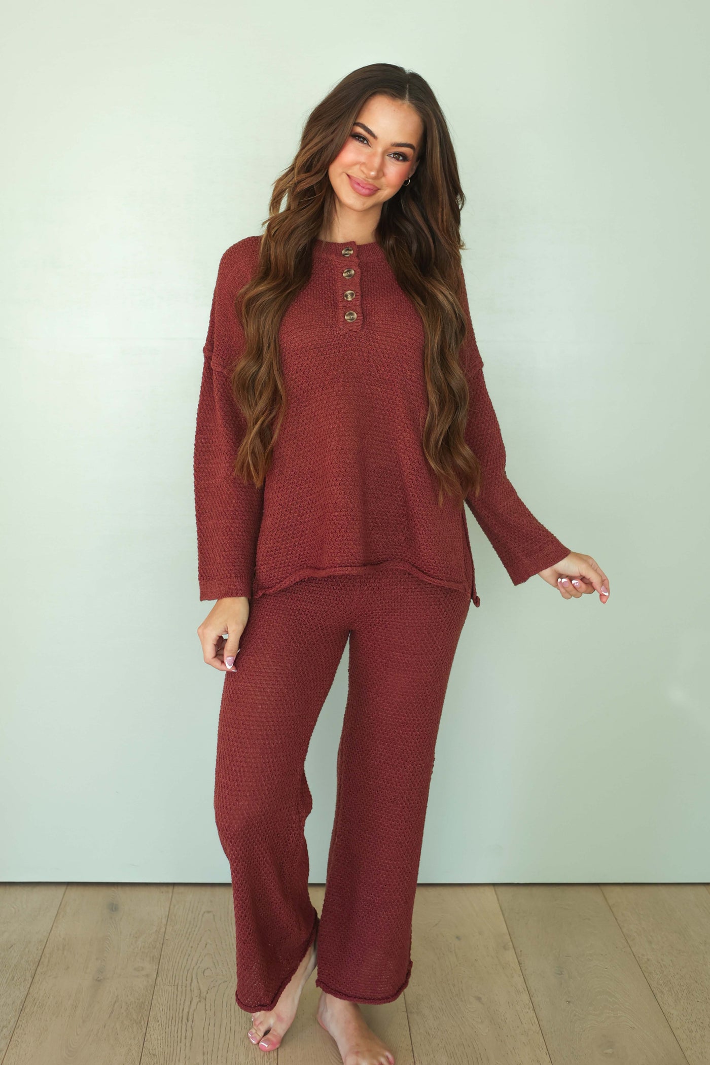 Better Together Burgundy Knit Set - FINAL SALE