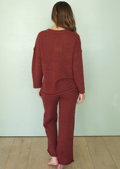 Better Together Burgundy Knit Set