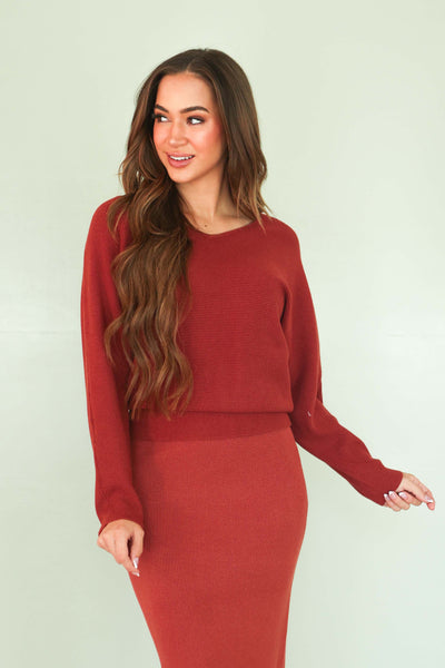 Last Time Brick Sweater - FINAL FEW