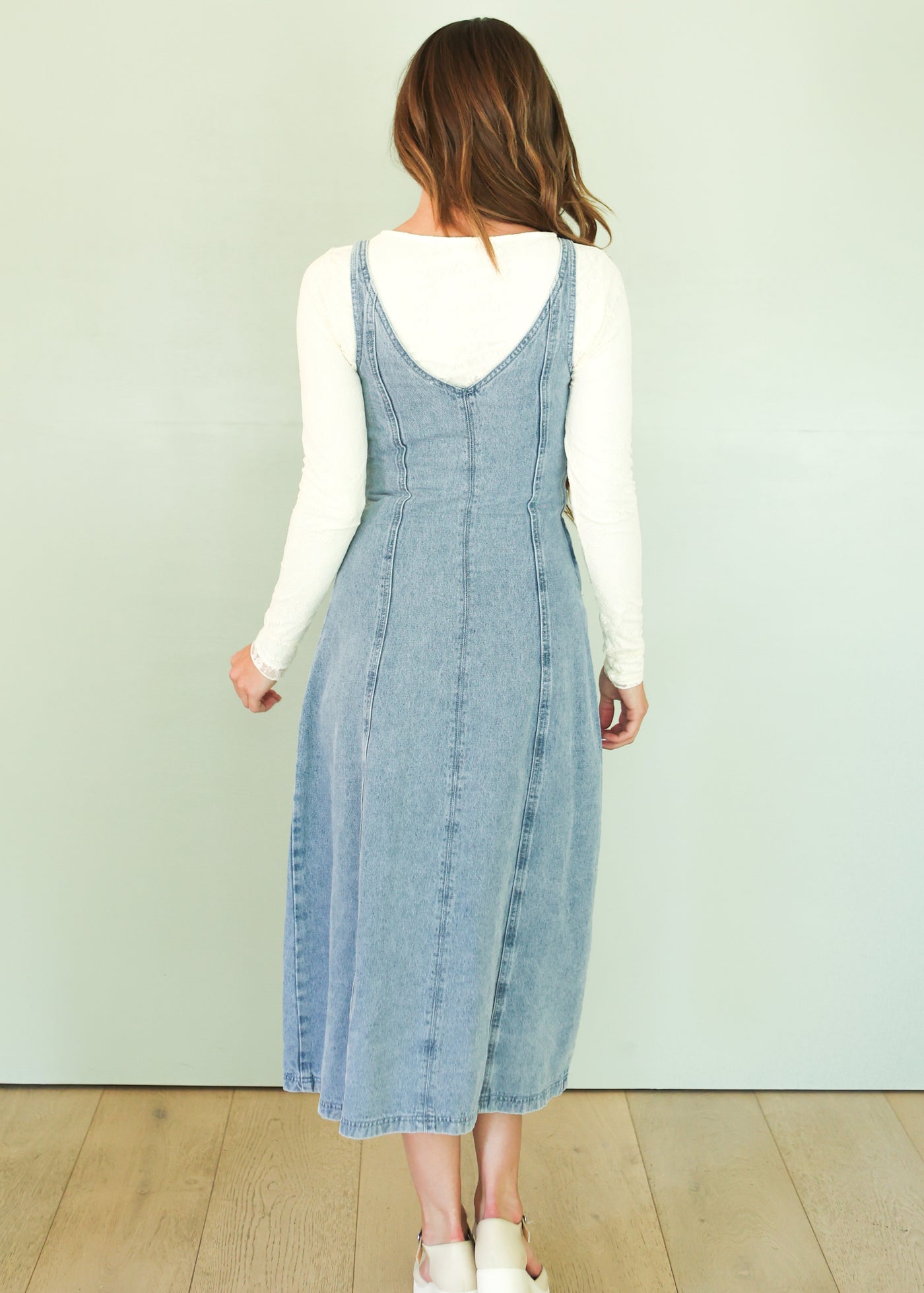 Texie Denim Midi Dress - FINAL FEW - FINAL SALE