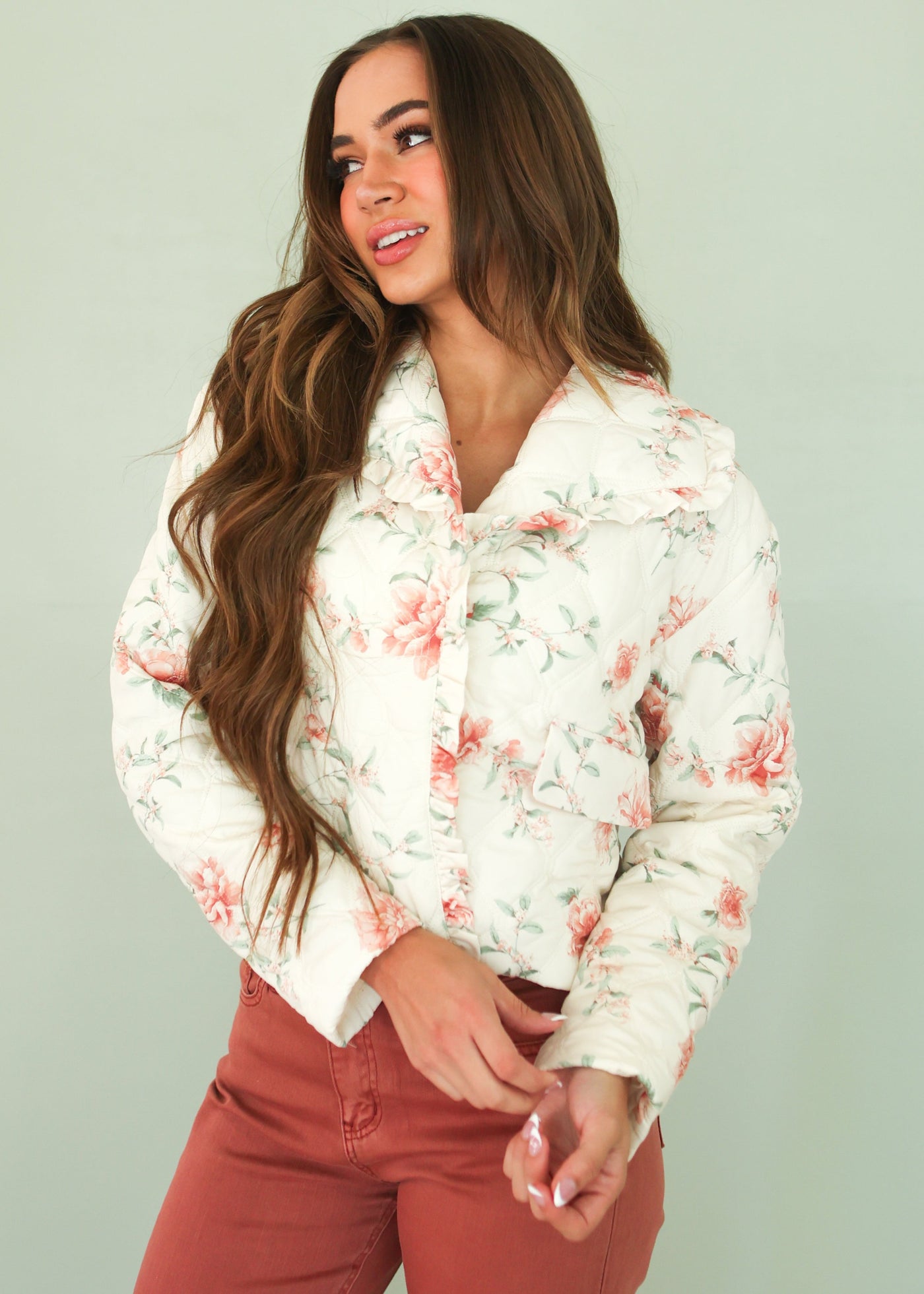 Kaitlin Quilted Floral Jacket