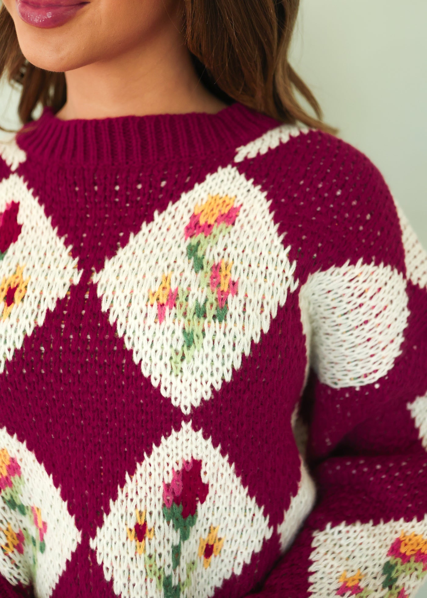 Don't Mind Me Floral Sweater - FINAL FEW