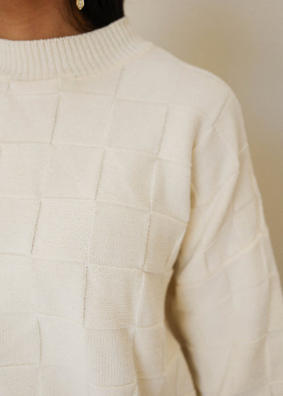 Timber Ivory Weave Sweater - FINAL FEW