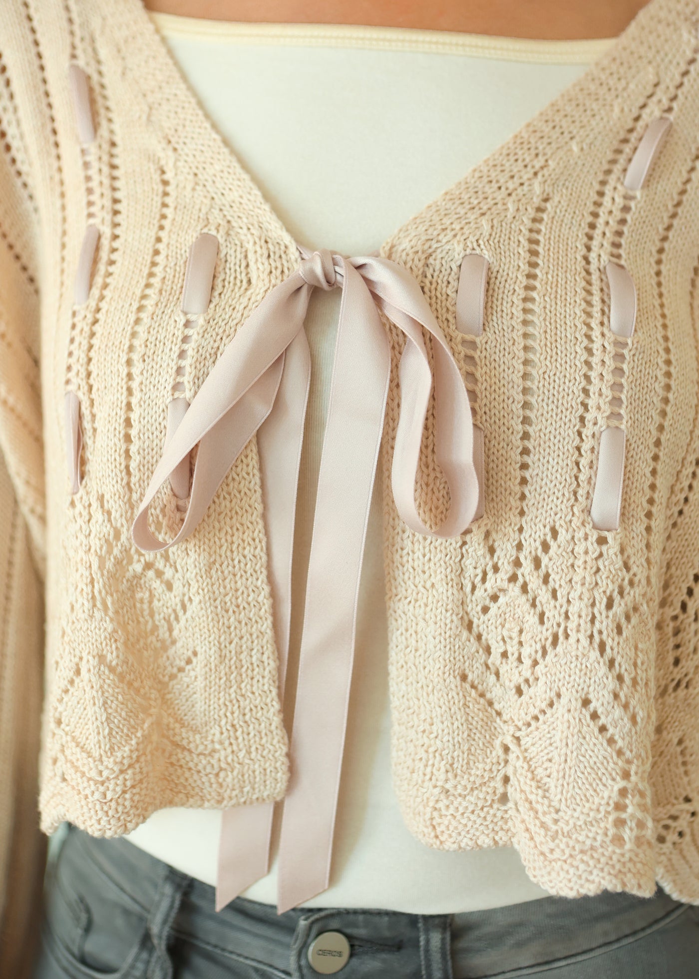 Chantilly Lace Crochet Cardigan