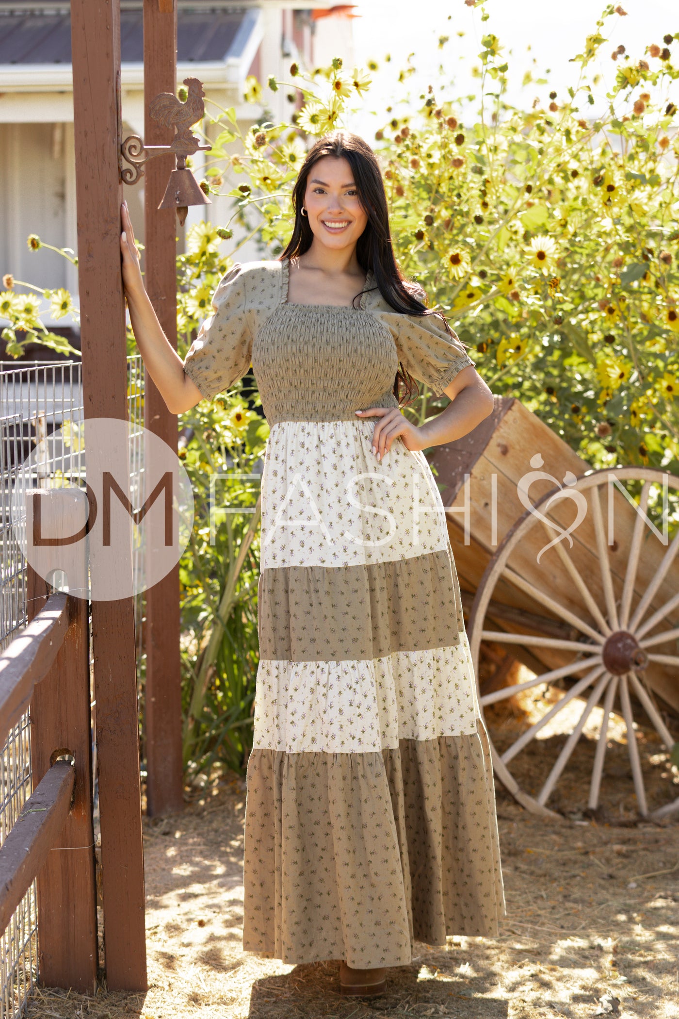 Penelope Olive Multi Floral Dress - DM Exclusive - Maternity Friendly