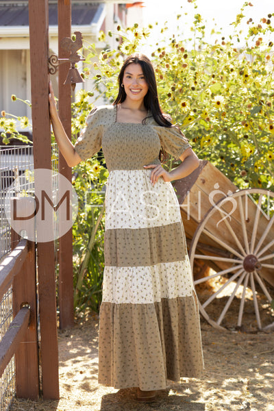 Penelope Olive Multi Floral Dress - DM Exclusive - Maternity Friendly