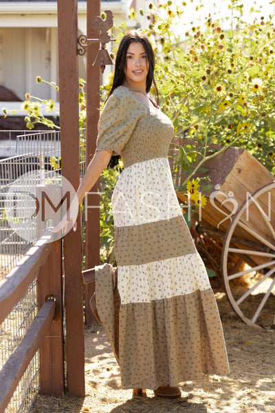 Penelope Olive Multi Floral Dress - DM Exclusive - Maternity Friendly