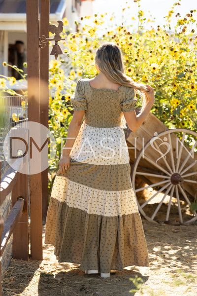 Penelope Olive Multi Floral Dress - DM Exclusive - Maternity Friendly