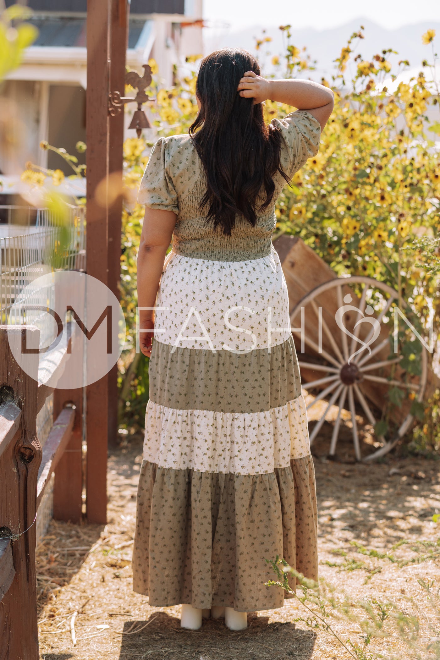 Penelope Olive Multi Floral Dress - DM Exclusive - Maternity Friendly