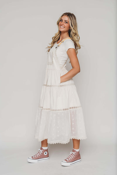 Sammie Ivory Lace Overall Dress