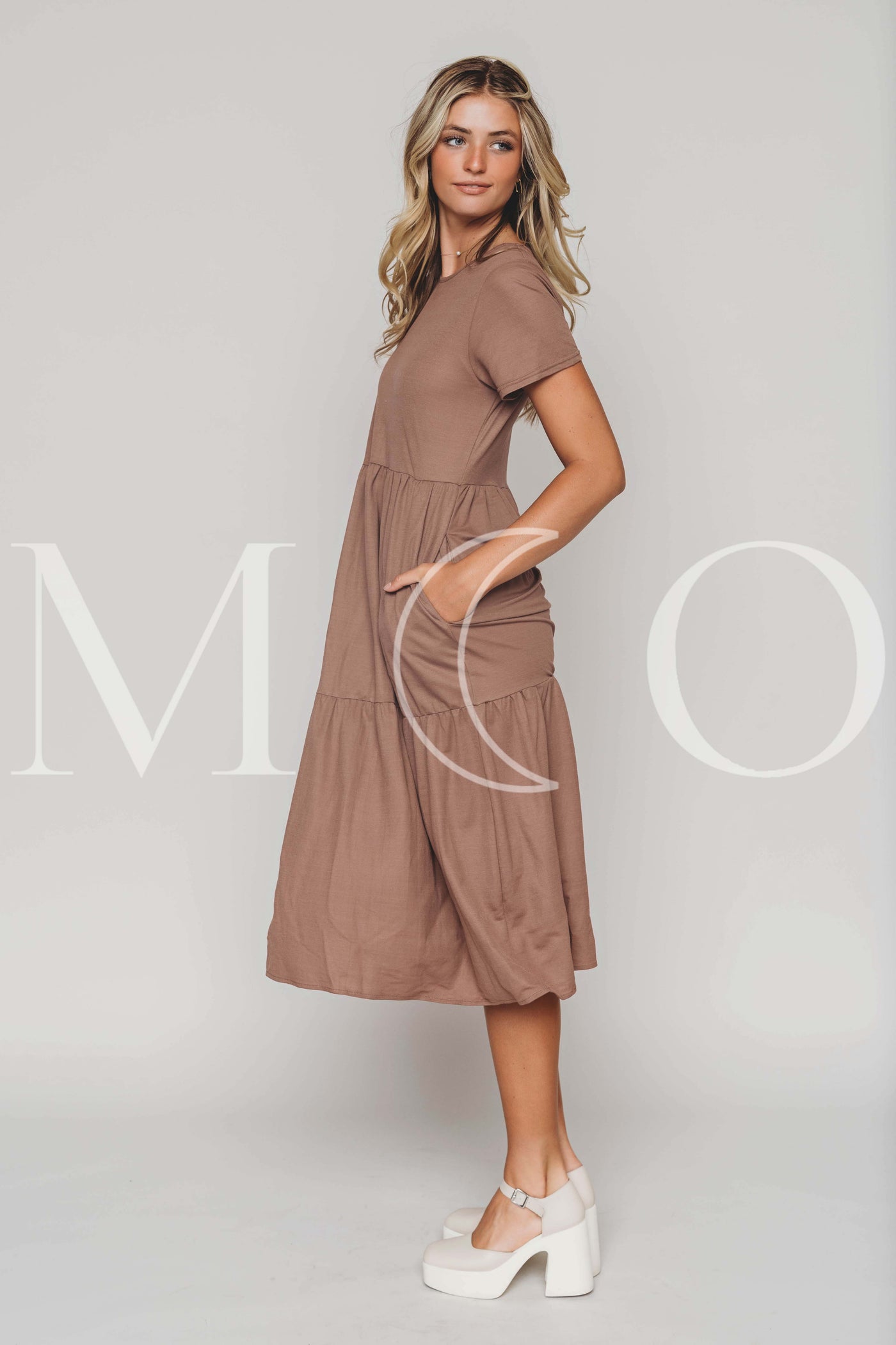 Kelsey Cedar Wood Dress - MCO - Maternity Friendly