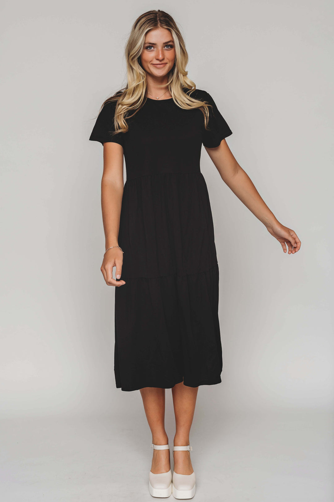 Kelsey Black Dress - MCO - Maternity Friendly - FINAL SALE DM Fashion Kelsey Black Dress - MCO - Maternity Friendly - FINAL SALE DM Fashion