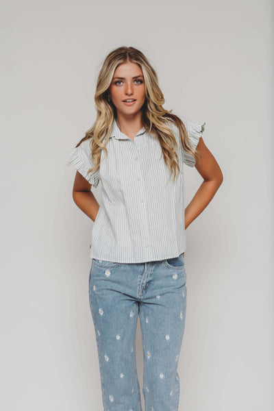 Sunny Day Green Stripe Top