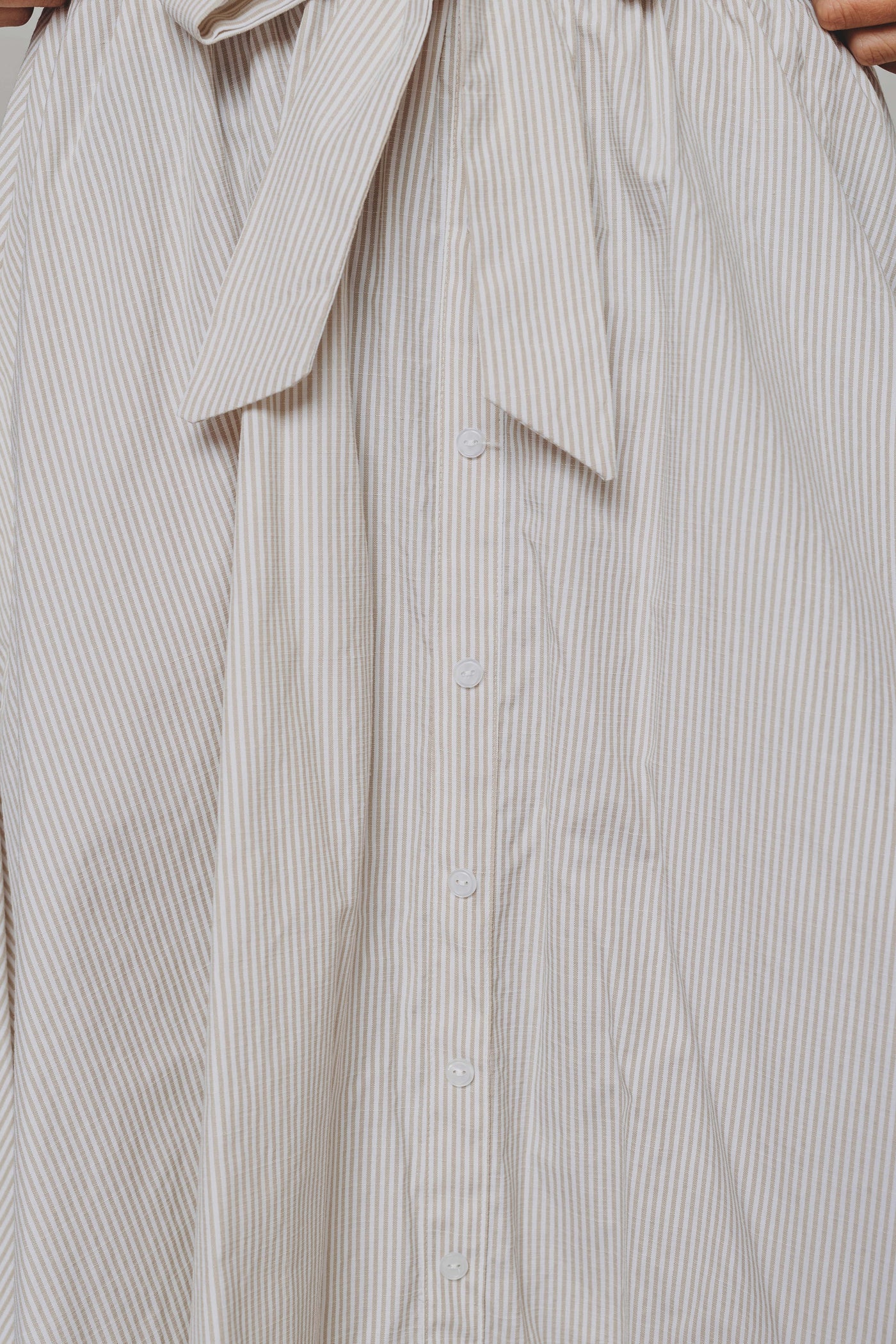 Aussie Tan Stripe Midi Skirt