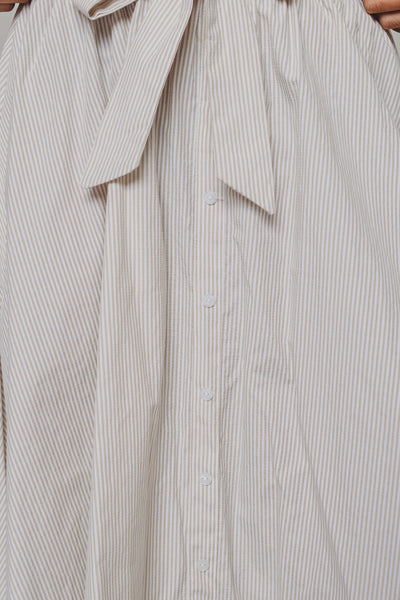Aussie Tan Stripe Midi Skirt