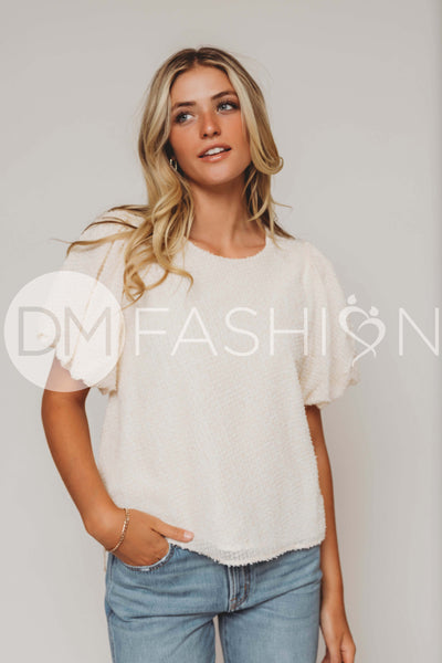 A Little Love Ivory Top - DM Exclusive - Restocked