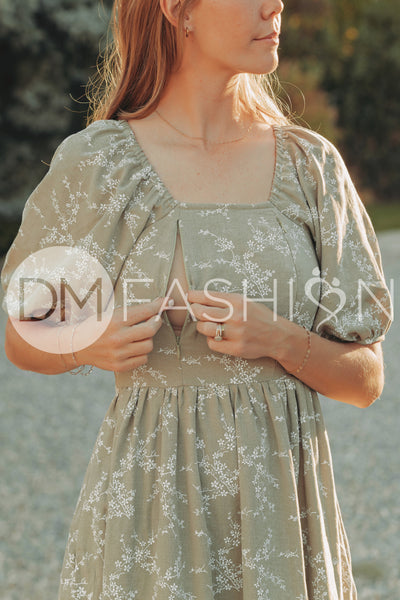 Teresa NURSING Olive Harvest - DM Exclusive - Maternity Friendly- Nursing Friendly