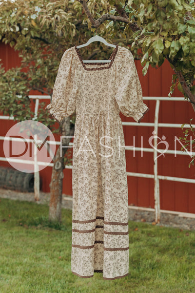 Oakleigh Brown Floral - DM Exclusive - Maternity Friendly