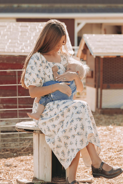 Teresa NURSING Blue Harvest - DM Exclusive - Maternity Friendly- Nursing Friendly