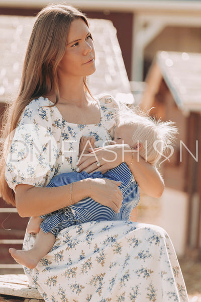 Teresa NURSING Blue Harvest - DM Exclusive - Maternity Friendly- Nursing Friendly
